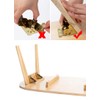 DXIA 4 Pack Folding Lock Extension Table Bed Leg Feet