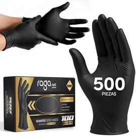 500 Guantes de Vinil Nitrilo de Alta Calidad Color Azul, Sin Látex, Sin Polvo, Diseño Ambidiestro, Ajuste Perfecto, Desechables y Resistentes