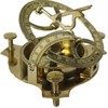 Generic Handcrafted 3 inch Sundial Compass Solid Brass Pocket Engraved