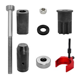 Aitkeswk 9U-6891 Injector Sleeve Removal Installer Tool Set 8 Pcs + J-38587-A Engine Barring Socket +9U-7227 Injector Height Tool Fits for CAT Caterpillar 3406E C15 C16 Engines