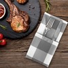 Buffalo Plaid Table Napkins Set of 12 Checkered Cloth Napkins