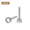 sourcing map M3x20mm Knurled Thumb Screws, 6pcs Brass Knurled Thumb