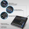 Pyle Professional Audio Mixer Sound Board Console - Desk System