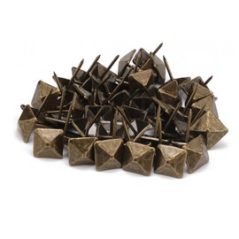 Unxuey 50pcs Upholstery Tacks, Furniture Decorative Thumbtacks, Antique Push Studs Pins 14 * 20mm