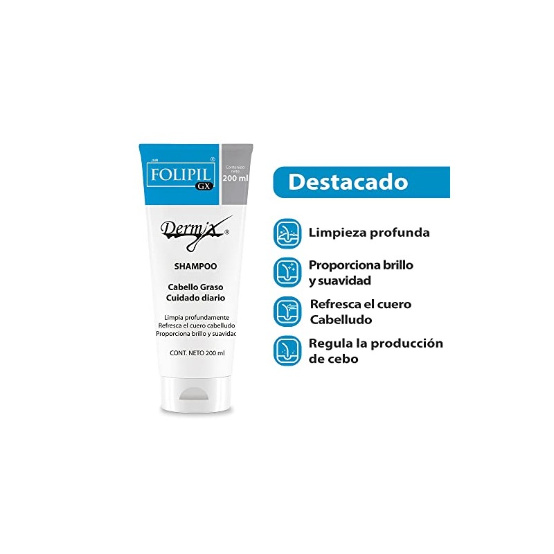 Folipil GX Shampoo para cabello graso