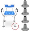 Qty: 4x Large Based Suction Leg Tips Rubber Ferrules for