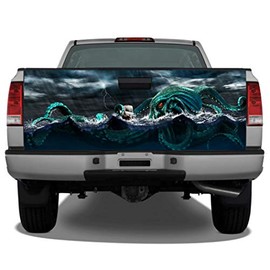 Sea Monster Kraken Storm Nautical Truck Tailgate Wrap Vinyl Graphic Decal