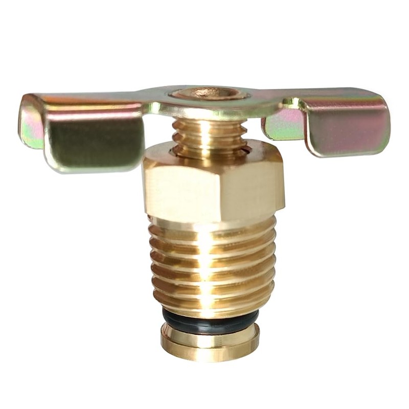 BesNPT Brass 1/4'' NPT Male Air Compressor Drain Valve with