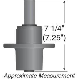Stens Spindle Assembly Replacement for/Compatible with Scag 461663 (VC0S2_285-597), Gray