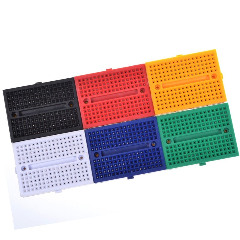 LampVPath [12Packs] 170 Points Mini Small solderless breadboard Compatible for