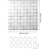 Startseite Shower Curtain - Black White Lattice Plastic Shower Curtains