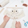 ACRNIGHEET DIY Owl Macrame Kit with Instruction Handmade White Owl