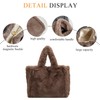 Extolove Fluffy Tote Bag for Women, Large Fuzzy Tote Handbag