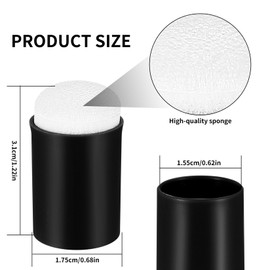 28 Pcs Finger Sponge Daubers, Finger Sponges for Painting, Finger Painting Sponges, Finger Paints Sponges, Finger Painting Daubers for Crafting Drawing Daubers, for Art Ink Crafts Chalk, Black