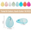 PH PandaHall 80 Pieces 8 Colours Natural Shell Pendants, Teardrop