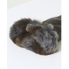 Daks Women's Accessory Black Lamb Leather Rex Fur Trim Smartphone