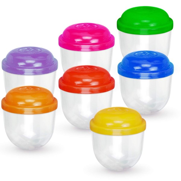 Empty 2 inch Acorn Frosty Plastic Clear Capsules - Assorted Colors Pack Toy for Vending Machine - Tiny Surprise Kids Party Favor Prize Pinata Storage - Small containers Bath Bomb molds 60 Bulk