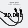 TEGIC Silicone Cable USB-C to C (3FT) 60w Fast Charging