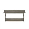 Furinno Modern Simplistic Criss-Crossed Coffee Table, 35.4 in x 19.6