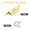 sourcing map 5Pcs Cabinet Latch Double Roller Catch, Lock Stop