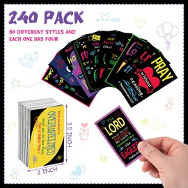 Maitys 240 Pcs Bible Verse Cards Prayer Cards for Women with Assorted Bible Verses Mini Scripture Cards Inspirational Quote Cards Christian Gifts Encouragement Cards for Students Friends (Morden)