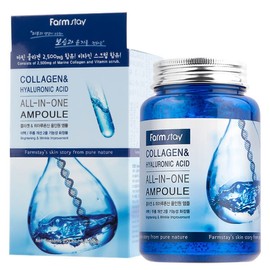 Farmstay Collagen & Hyaluronic Acid All-in-One Ampoule 250ml / 팜스테이 콜라겐 앤 히아루론산 올인원 앰플 250ml