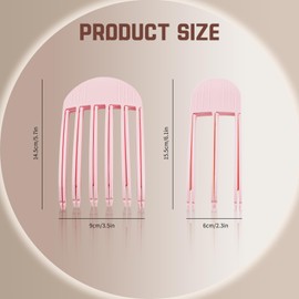 4pcs Volumizing Hair Clips Wind Plastic Comb, Wind Shaping Styling Comb, 3 or 6 Teeth Female Forehead Bangs Clip, Hair Root Lifting Clips