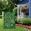 Louise Maelys Welcome St. Patrick's Day Garden Flag 12x18 Double