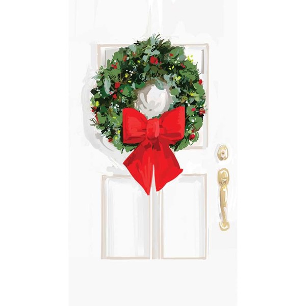 Paperproducts Design Guest Towel with White Christmas Door Design, 5