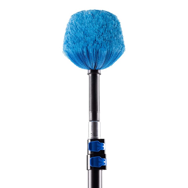 APMOLAR Screw on Cobweb Duster Brush Head(18Ft Pole & Cobweb