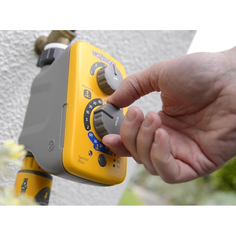 Hozelock Sensor Plus Water Controller, Yellow/Grey, 40x25x15 cm