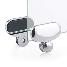 Mirror Glass Clip Set -Bathroom Mirrors Supporting Sheet - Dresser Mirror Fixed Fitting-Polished Chrome (8-Pack)