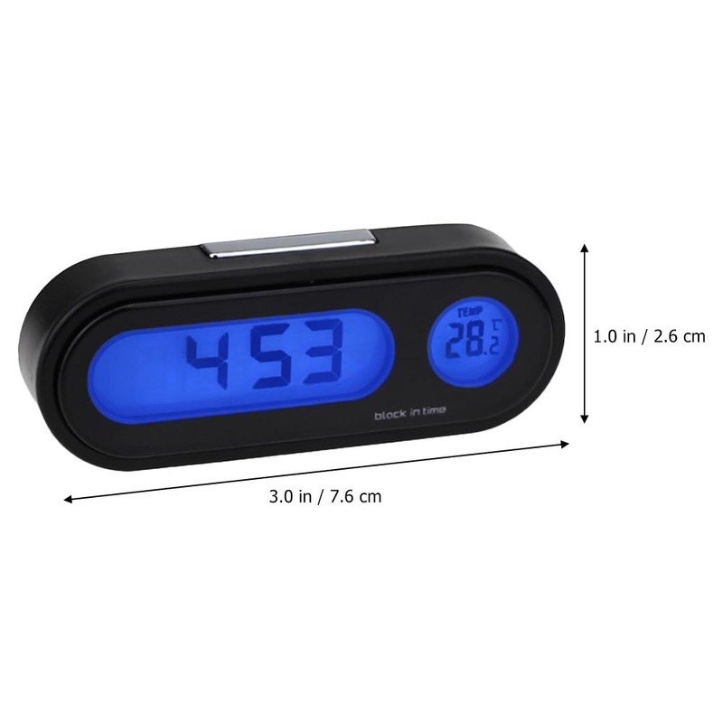 2 Pcs Car Dashboard Clock with High Precision Clock, Mini