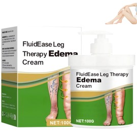 100G FluidEase Leg Therapy Edema Cream, Balm for Swollen Legs, Edema Relief for Legs and Feet, Natural Herbal Massage Cream, for All Skin Types