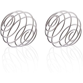 Stainless Steel Bottle Mixer Ball, Shaker Balls, Replacement Protein Shaker Ball, Blender Balls for Mixer Bottles, Wire Whisk Ball, Mixing Balls for Protein Shakes Formula and Kitchen Use (2 Pcs)