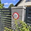 Sosenco Einfahrt freihalten Schild – Kreis 20 cm – Keramik