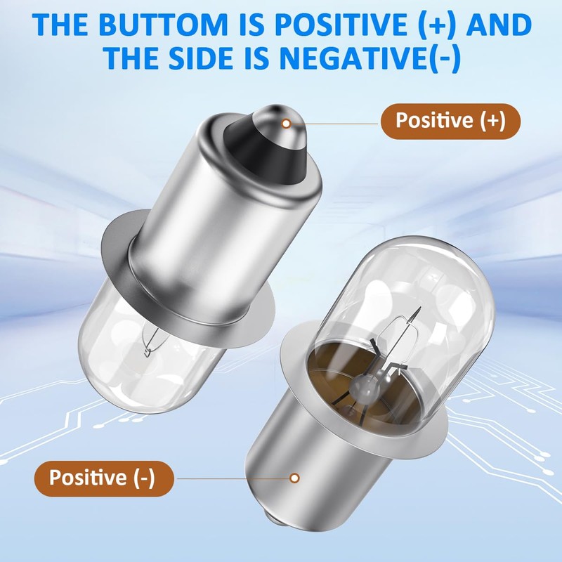 Fugedox XPR18 18v 0.6A Xenon Flashlight Bulb fit for Dewalt