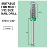 C12rtive 5-in-1 Tungsten Carbide Nail Cutter Bit, Cuticle Nail Cutter