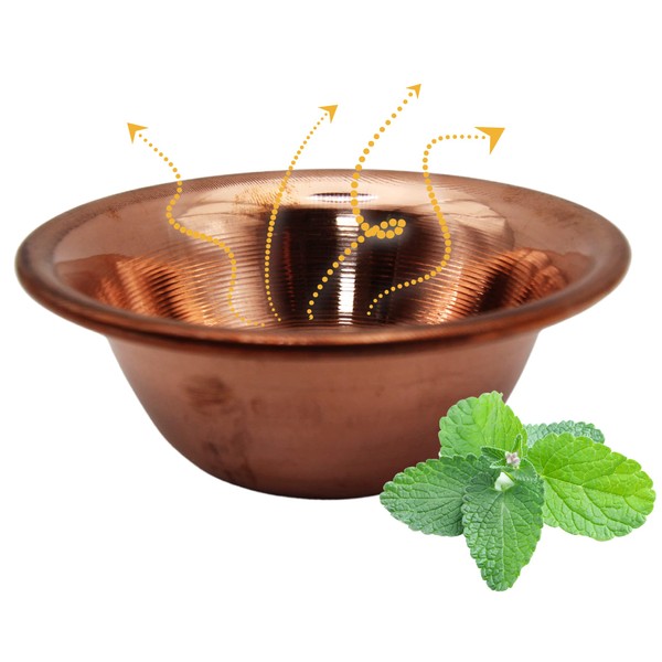 Copper Evaporator Bowl for Sauna Infusion - 5 Sizes - For Any Sauna Oven (10 cm)