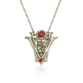 BEKECH Vampire Inspired Gifts Eclipse Necklace New Moon Volturi Crest Pendant Jewelry Necklace for Man Women Movie Fans (Alloy)