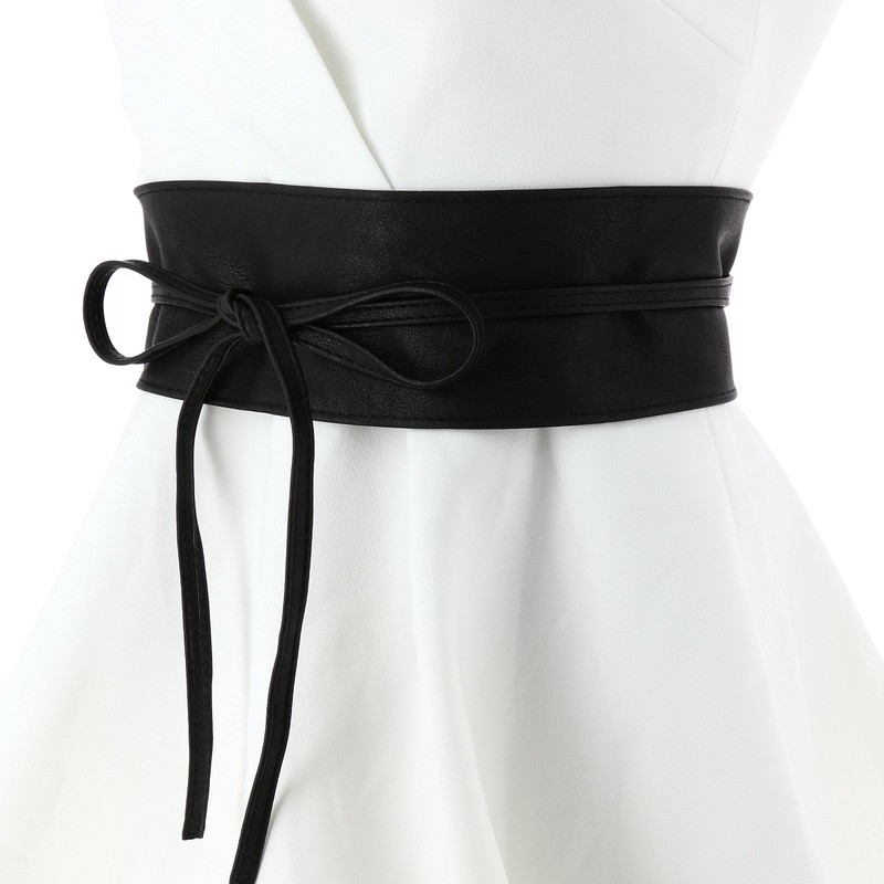 Fashiongen Women's Waist Belt Wide Obi Belt MICA (Ceinture Mica)