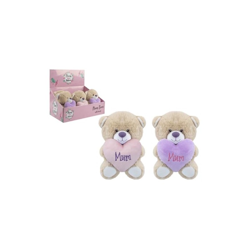 Mum Bear With Heart 6"