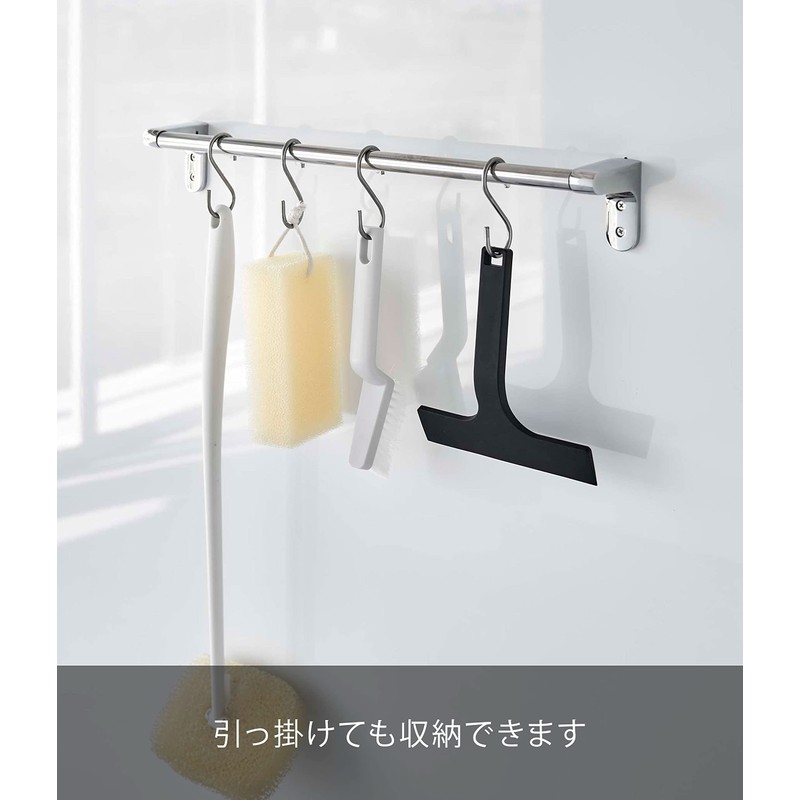 Yamazaki 7302 Magnetic Draining Wiper S, Black, Approx. 6.3 x