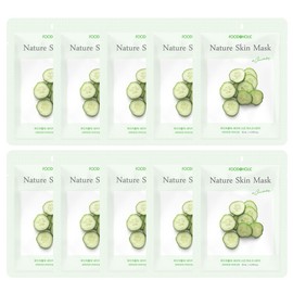 (10 sheets) Foodaholic Nature Skin Cucumber Mask Pack / (10매)푸드어홀릭 네이처스킨 오이 마스크팩