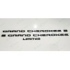 Grand Cherokee 3PCS Gloss Black Door Rear Limited Emblems 2021-2023
