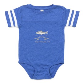 CafePress Aurora Reservoir Colorado Cute Infant Baby Football Bodysuit