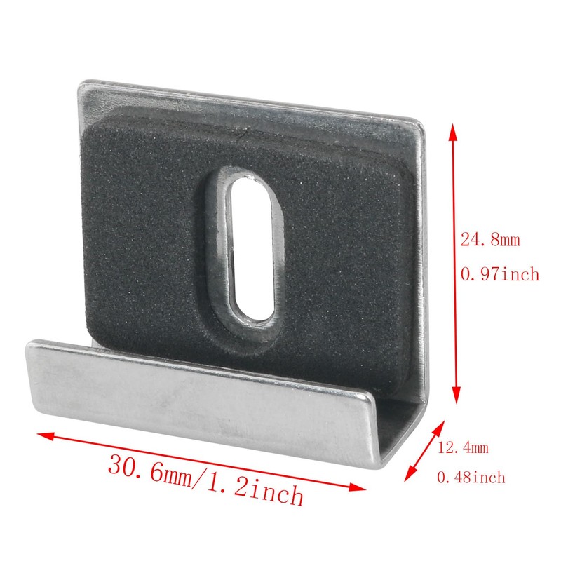 DGBRSM 4PCS Stainless Steel Large Heavy Duty Fixing Clip Kit