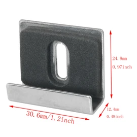 DGBRSM 4PCS Stainless Steel Large Heavy Duty Fixing Clip Kit - Wide Channel Mirror Hanger Kit for Wall Mount Frameless Mirror, Billboard Display, Tile Display
