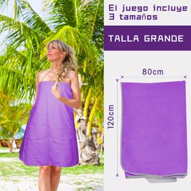 3 Toallas De Microfibra, Toalla Microfibra Secado rápido, Toallas De Viaje Portátiles Absorbentes, Toalla De Viaje Ligera Y Portatil, Toalla Deportiva Para Playa, Natacion, Yoga, Camping, Gimnasio