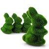 Netuno 4 x Easter Bunny Decorative Figure Green Decorative Easter